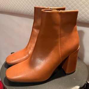 Chic Light Brown Ankle Booties